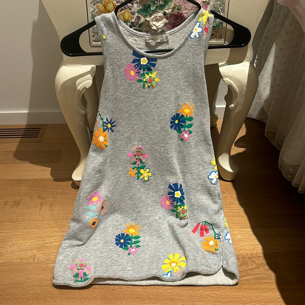 Stella McCartney sweatshirt tank dress with pockets
